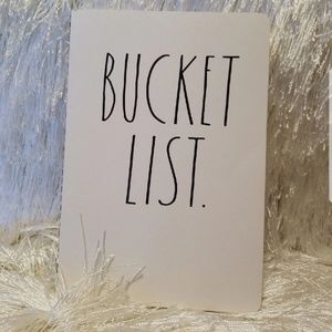 Rae Dunn "Bucket List" Notebook